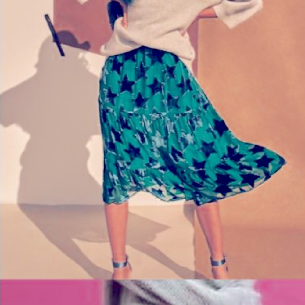 Anthropologie skirt below the knee